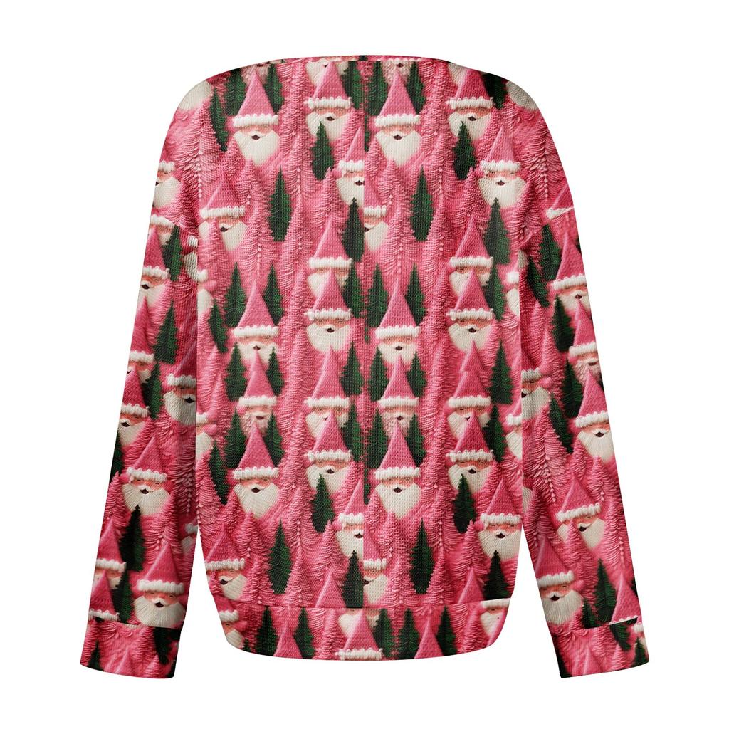 Women's Casual Shirts Long Sleeve Tops Button Up V Neck Loose Knit Fall Favorites For Women