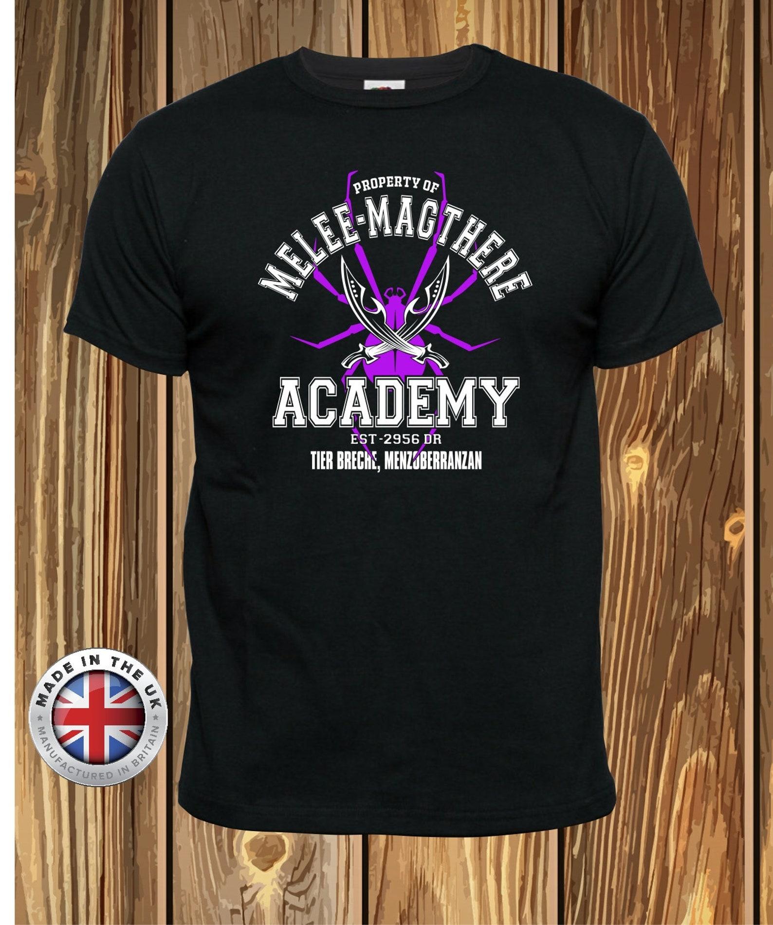 Dark Elf T-Shirt: Menzoberranzan Academy - Drizzt Inspired M