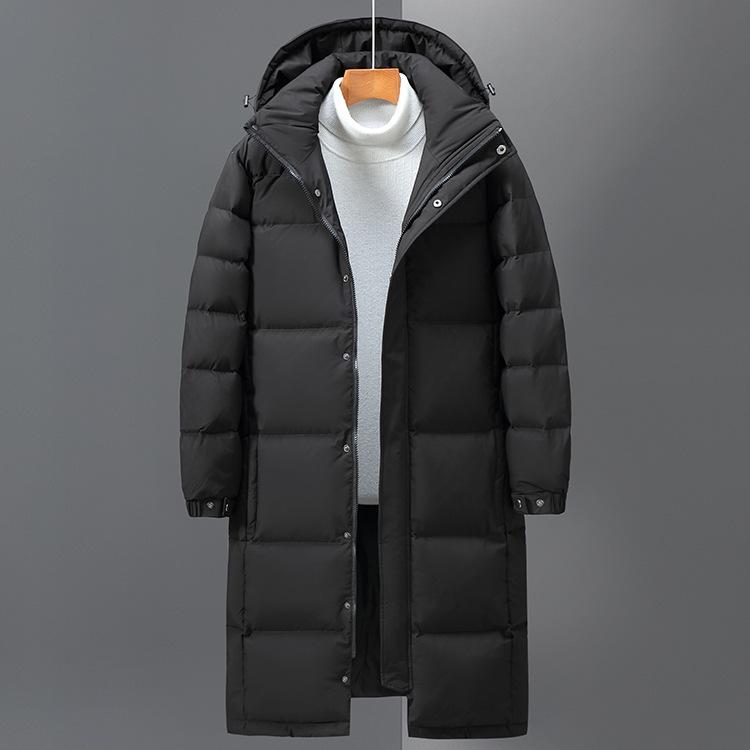 Winter Men Long Down Coats Hooded Casual Jackets High Quality Male Outdoor Windproof Warm Winter Jackets Mens Clothing