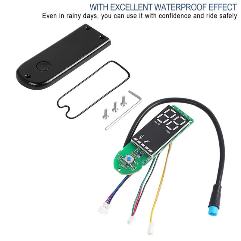 Electric Scooter Dashboard Circuit Board Featuring Screen Cover Digital Display Dashboard Simple Install for MAX 30