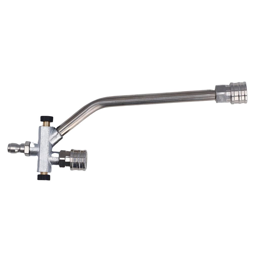 Foam Cannon Dual Connector Accessory Pressure Washer Double Tip Attachment 1 4in Quick Connect with 7 Sprayer Nozzles
