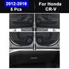 Car Door Anti Kick Pad Protection for Honda CR-V 2012-  Carbon Fiber Patterned Leather Anti-Dirty Stickers Accessories