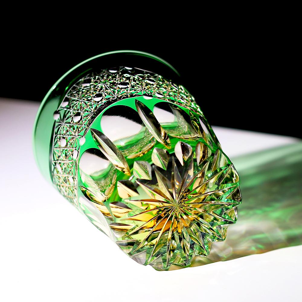 Premium Luxury High Lead Crystal Glass Shiny Glassware Whisky Bourbon Brandy Glass Edo Kiriko Glass Artwork For Gift Collection