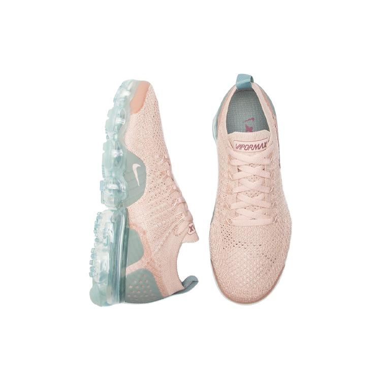 Nike Womens Air VaporMax Flyknit 2 'Particle Beige' (women's sizes) Particle Beige / Mica Green-Igloo-Smokey Mauve Running Shoes 942843 203