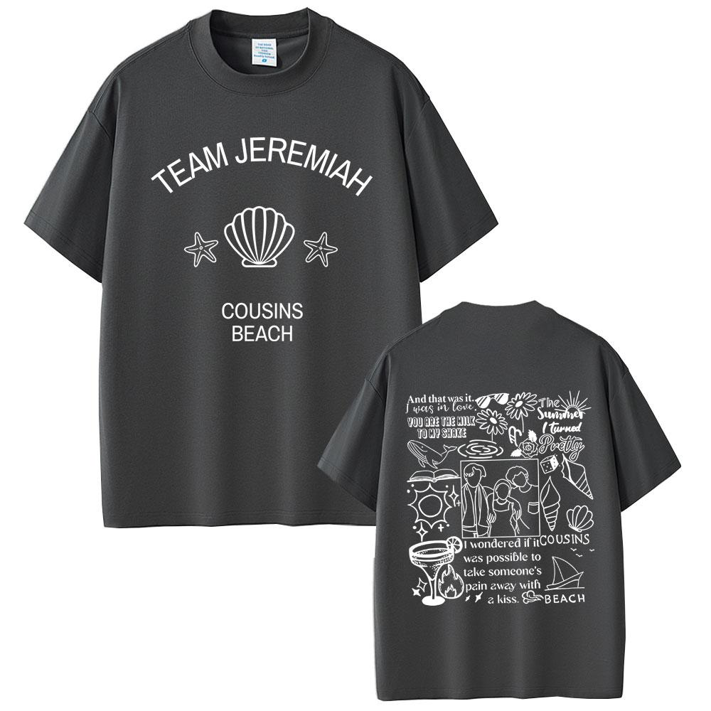 TV Play L'estate in cui sono diventata bella Squadra Jeremiah Cugini Spiaggia Stampa Grafica Maglietta Unisex Donna Casual Cotone Magliette Oversize