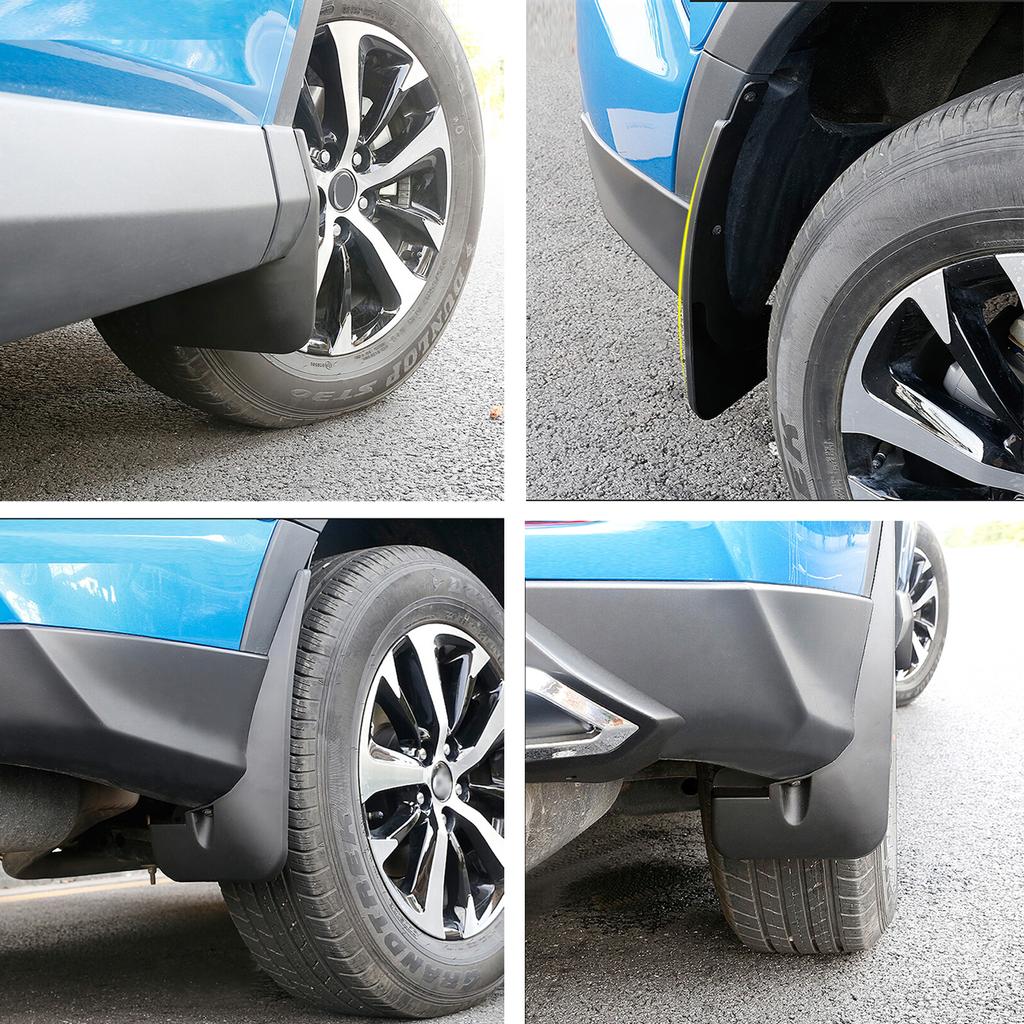 4Pcs Mud Flaps Fits Compatible For Toyota RAV4 2016 2017 2018 Mudflaps Splash Guards Mudguards Fender Liner Front Rear Set Molded Car Rims