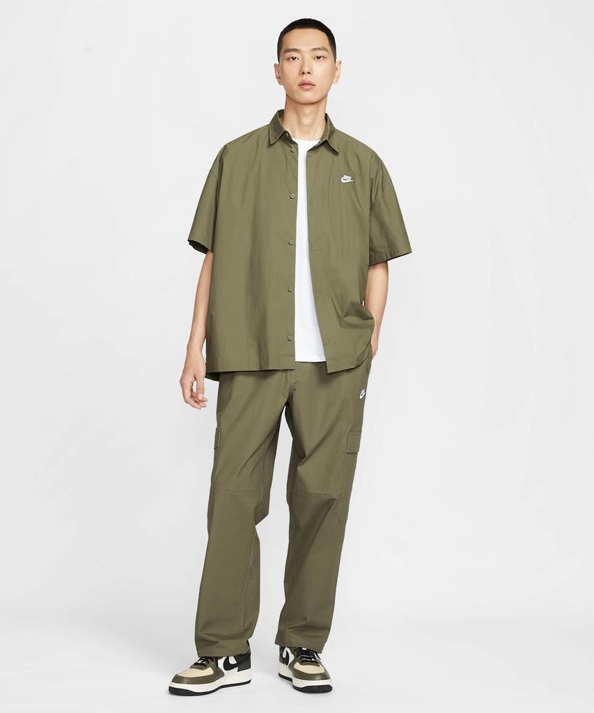 NIKE Sportswear Club Woven Cargo Pants M - Medium Olive:White / Hv1434-222