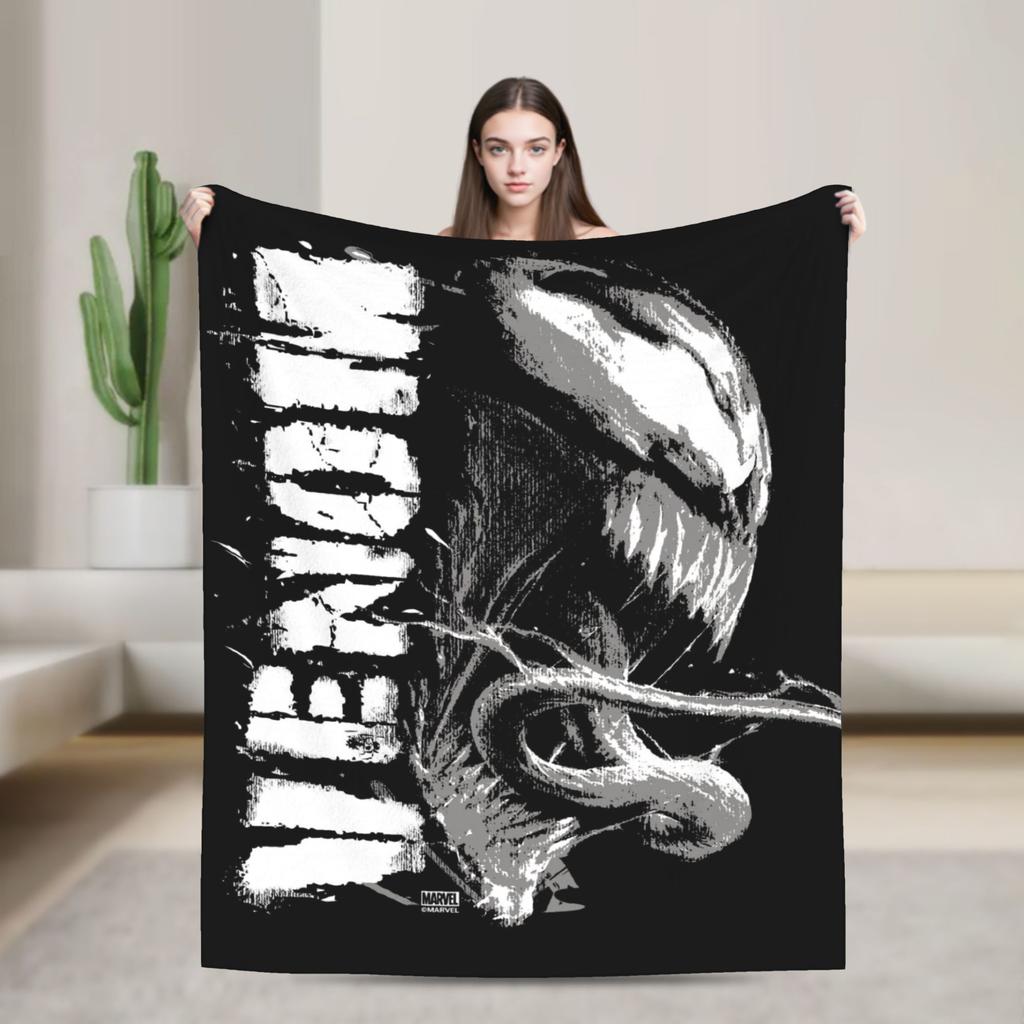 Venom Blanket Plush Awesome Soft Throw Blanket for Coverlet Decoration