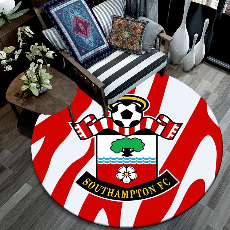 Tappeto Rotondo Southampton FC, Tappeto per Soggiorno Camera da Letto Divano Sala Giochi Decorazione, Tappetino Antiscivolo