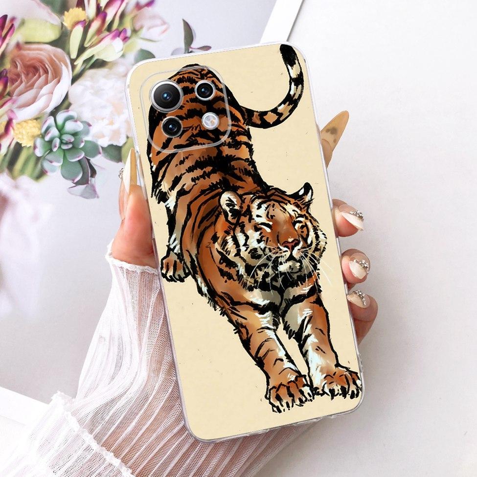 Clear Casing For Xiaomi Mi 11 Lite 4G Cover For Xiaomi Mi 11 Lite 5G Case Cute Cat Fashion Butterfly Funny Painted