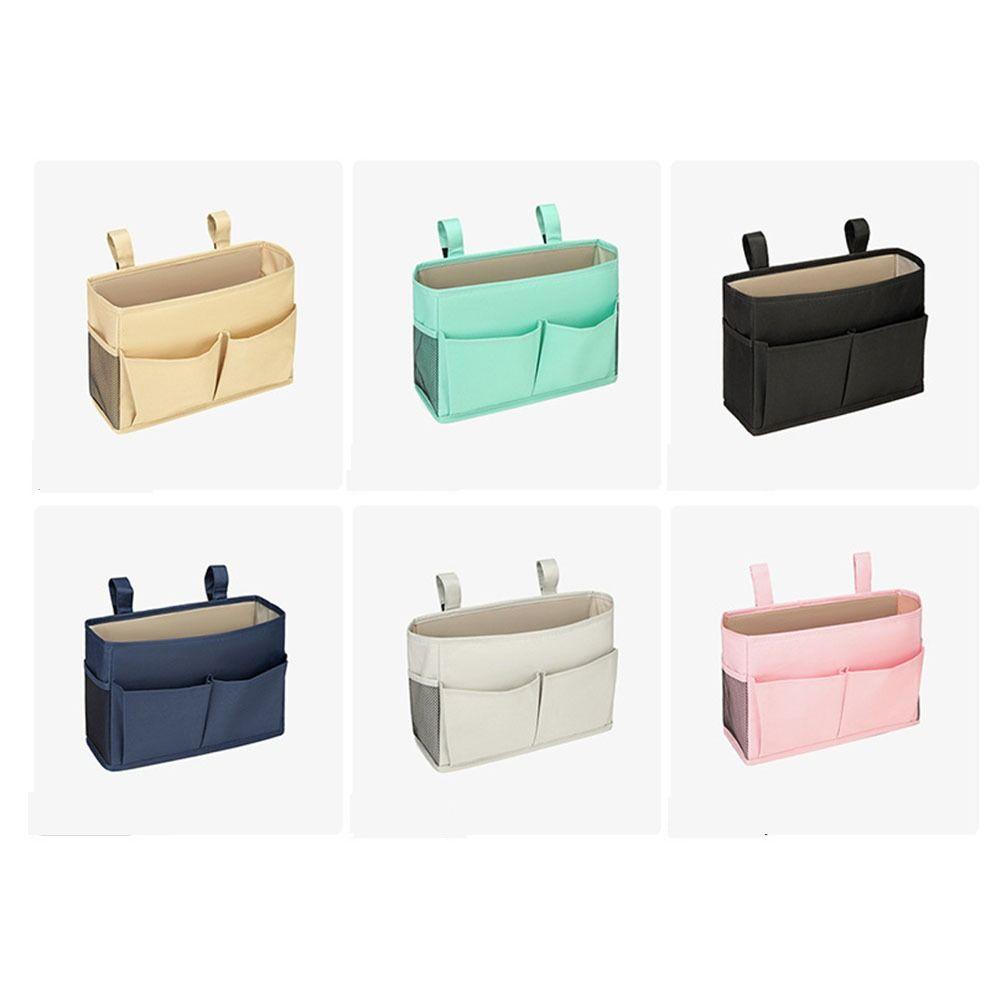 Removable Bedside Storage Organizer Bag Washable Bed Hanging Pouch  Magazine Holder