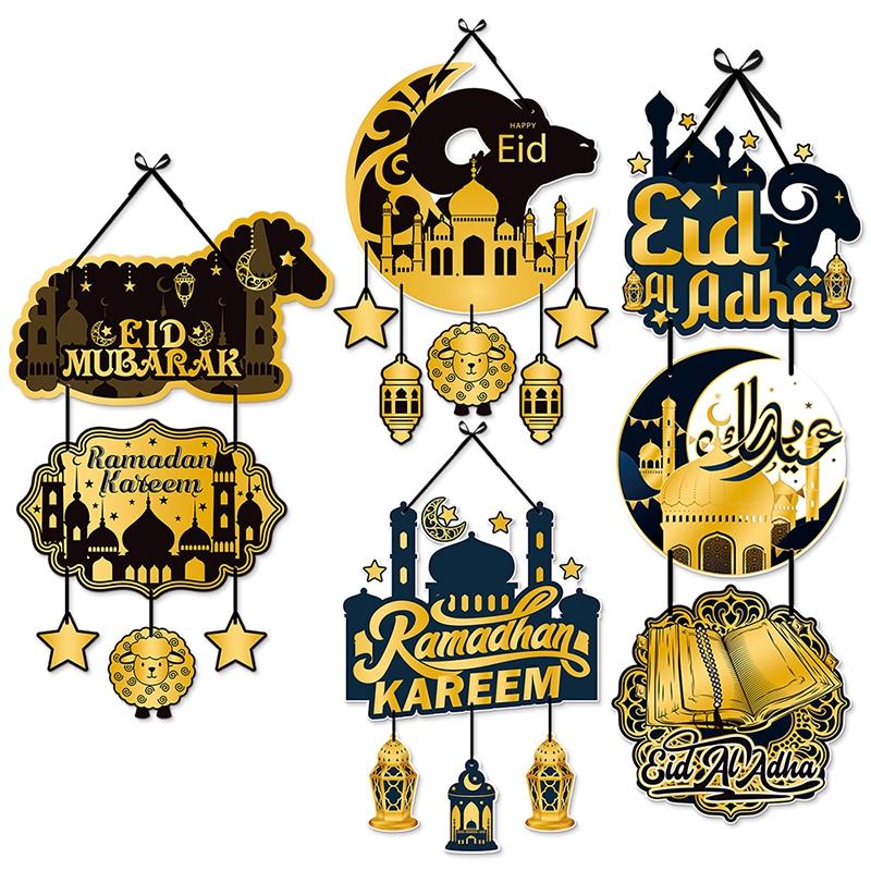Ramadan 3D Honeycomb Hanging Decoration Eid Mubarak Paper Lantern Party Supplies Islam Muslim Wall Diy Party Decoration