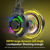 Led Illuminated Headset with 7.1Channel Surround Sound Adjustable Noise Reduction Mic for Gaming Enthusiasts Comfort Fit