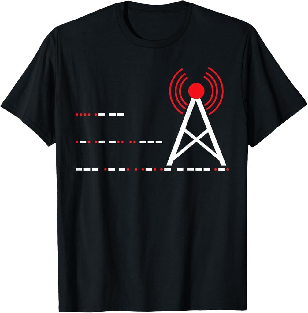 Morsecode Computercode Männer und Frauen Wissenschaft Ingenieurwesen Kryptographie Große Größe Anpassbar T-Shirt Herren
