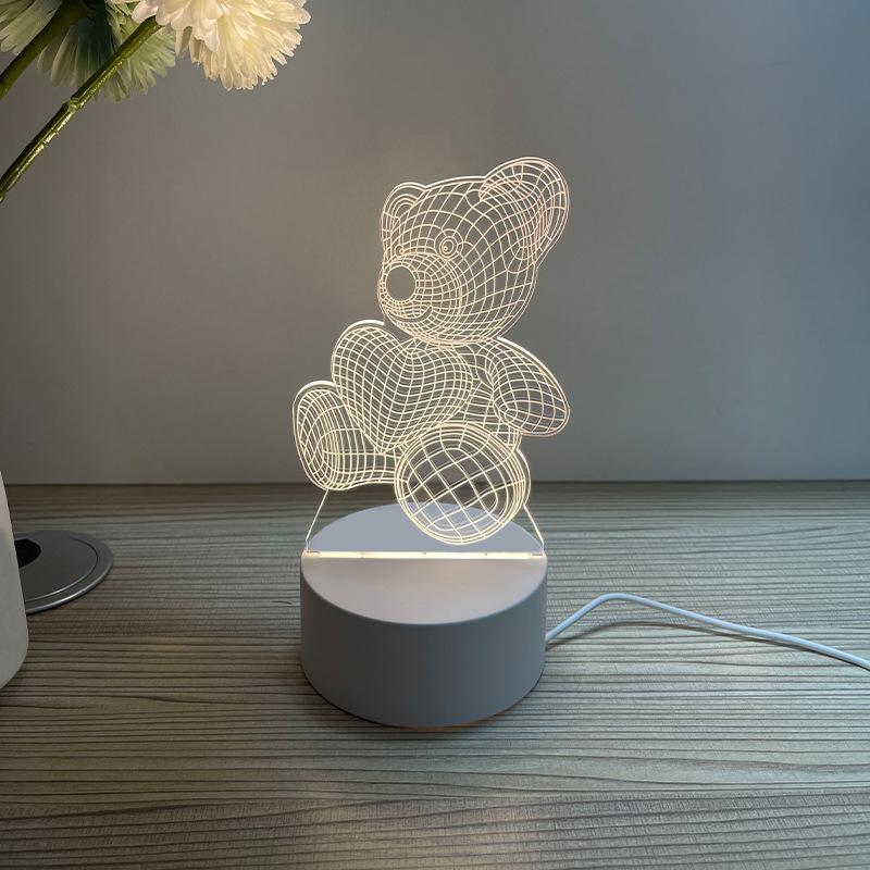 Creative Accompanying Hand Gift 3D Small Night Light Desktop Decorative Light Atmosphere Lamp Gift Bedside Luminous Atmosphere