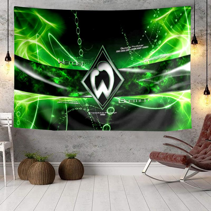 Green Bremen Pattern Tapestry, Unique Design Tapestry, Wall Decor for Bedroom,Livingroom, Playroom,Heartwarming Fan Holiday Gifts