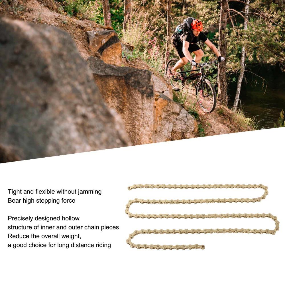 High Carbon Steel Bike Chain 10 Speed Replacement Chain Durable Cycling Chain  Bike Maintenance