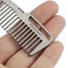 1/2Pcs Mini Portable Titanium Alloy Hair Comb EDC Super Light Titanium Comb for Outdoor Small Accessories Barber Accessories
