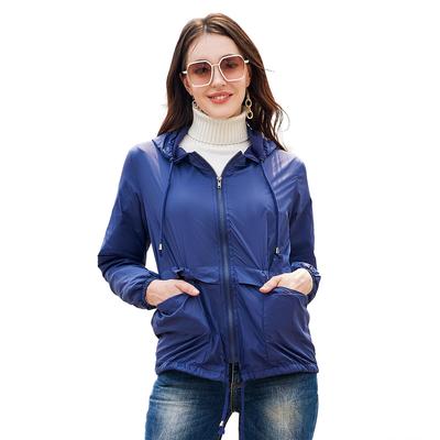 New Lightweight Mesh Hooded Jacket Outdoor Raincoat Short Windbreaker Cardigan Jacket