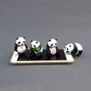 Adorable 4pcs/set Lovely Mini Panda Action Figure Collection Toys For All Ages