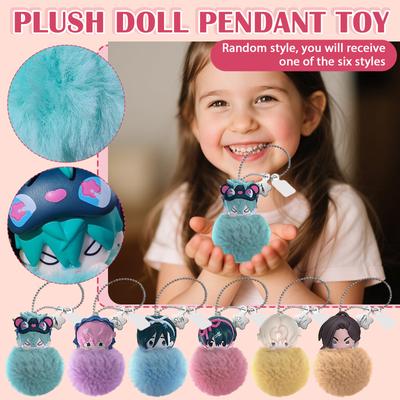 Random Styles Of Cute Cartoon Dolls And Plush Toys In The Surrounding Area