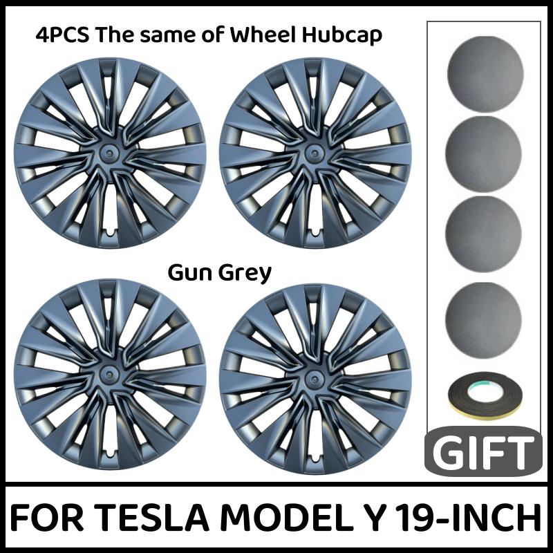 

4PCS Wheel Hubcaps 19 Inch Wheel Cover Performance Replacement Wheel Cap Full Rim Cover Accessories For Tesla Model Y 2018-2024 Tesla Model Y&2018-2024&19 Inch Gemini