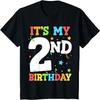 It's My 2nd Birthday Boy 2 Toddler Girl 2 Two Happy Birthday T-Shirt