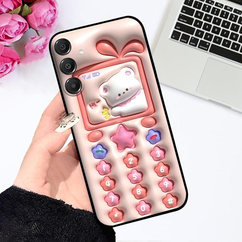 For Samsung A16 Case A16 4G 5G Color Printing Shockproof Silicone TPU Phone Cover For Galaxy A15 Cute Astronaut Bumper Capa