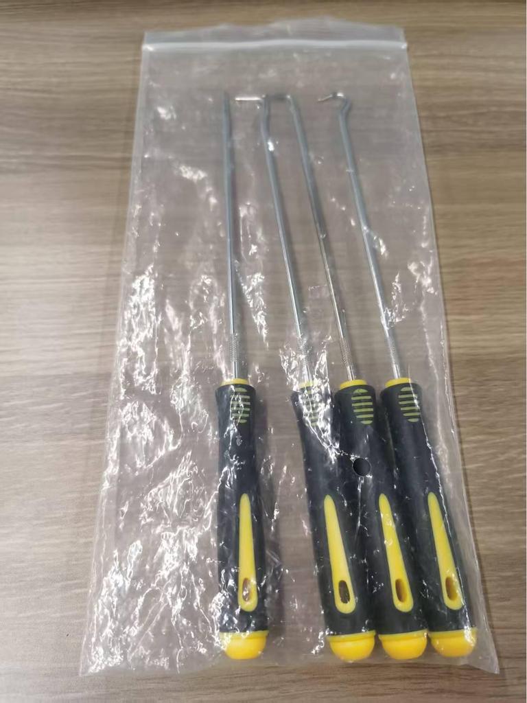 4-Piece Oil Seal Hook Set for Auto Repair - O-Ring Puller & Remover Tools