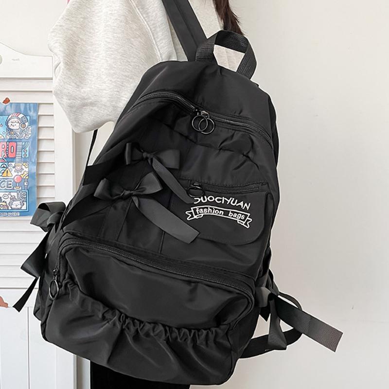 Backpacks Cute Backpack Women School Backpack for College Students College Style Bowknot Personality Kawaii Bags for Women Girls