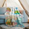 Sumikko Gurashi1 printed throw blanket—lightweight,soft,warm;versatile blanket for all seasons—perfect as &air-conditioning throw,nap blanket
