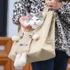 Cat Dog Carrier Bag Canvas Tote Outdoor Transport One Shoulder Bag for Small Dogs Handbag Pouch Puppy Carrier Travel Pet Carrier