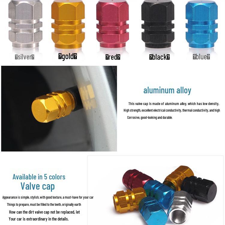 Aluminum Tire Valve Stem Caps for Car Wheels