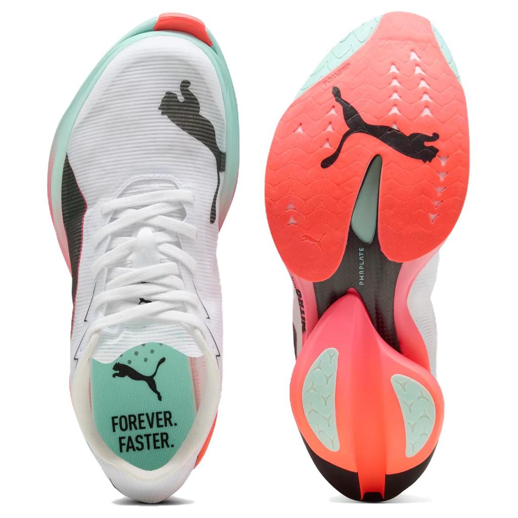 Puma Fast-R Nitro Elite 3 White Glowing Red Mint Women Sneakers Mint-Melt 312061-01