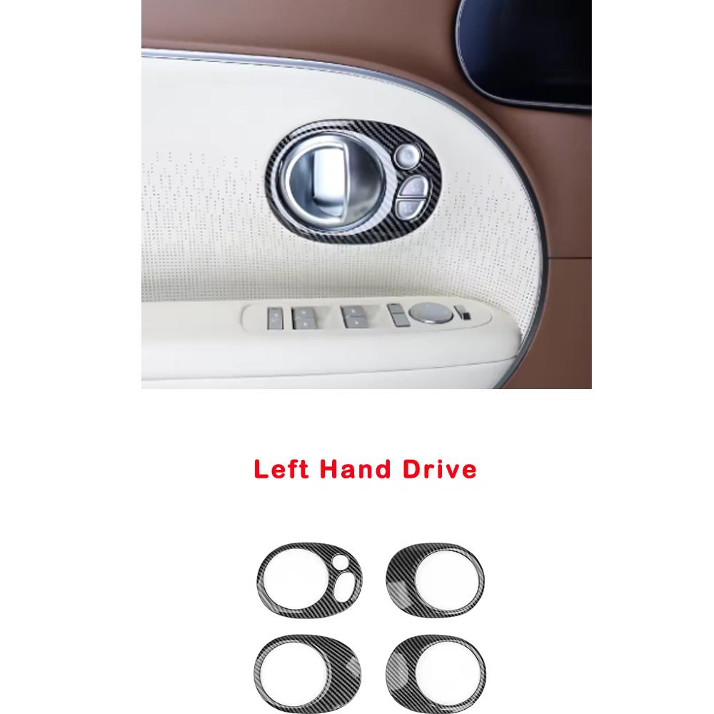 For Hyundai IONIQ 9 LHD ABS Front Window Button Cover Trim Door Armrest Panel Decorative Frame Interior Car Styling Accessories