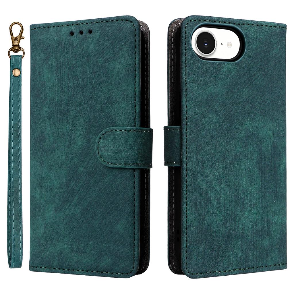 For iPhone 16e Case Wallet RFID Blocking PU Leather Cover Viewing Stand