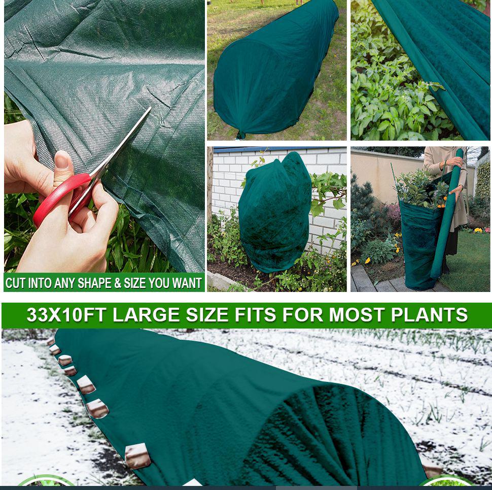 Thickened Non-Woven Plant Frost Protection Blanket for Winter Vegetables