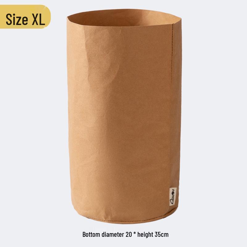 Large Waterproof Washable Kraft Paper Storage Bag for Refrigerator or Desktop Organization, Thickened for Durability, Flower Pot Cover