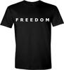 Freedom Statement Grafisch Zwart T-shirt