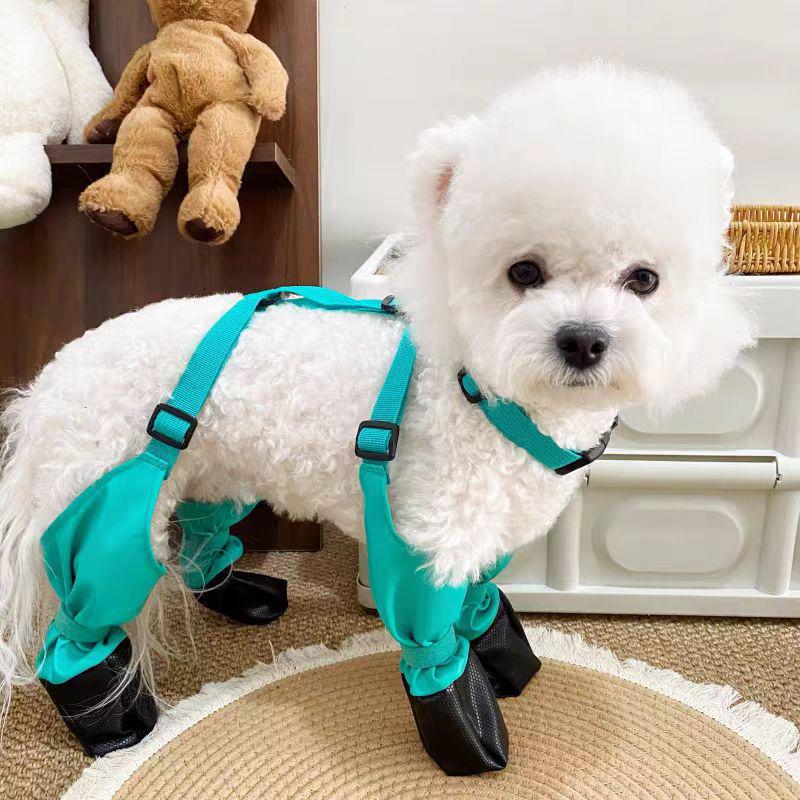 All-Season Ultra-Light Dog Shoes - Secure, Dirt-Resistant, Full Coverage Rain Boots for Small Pets