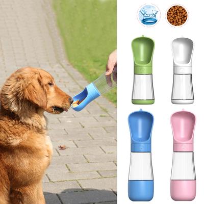 2 In 1 Portable Dog Water Bottle for Small Medium Large Dogs Cats Outdoor Travel Puppy Drinking Bowls Kitten Dispenser Feeder Chihuahua Pet Supplies