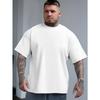 European sizes Outdoor Sports and Casual Large-size Short-sleeved T-shirts, Men's Trendy Fashion Prints, Loose Shirts, Versatile Round Neck Tops