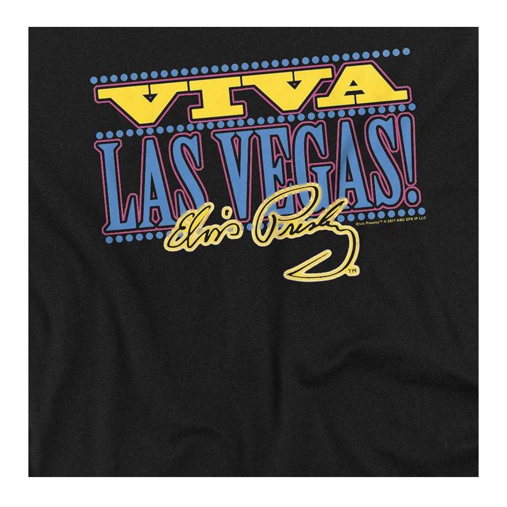 Elvis Presley Unisex Adult Viva Las Vegas Long-Sleeved T-Shirt