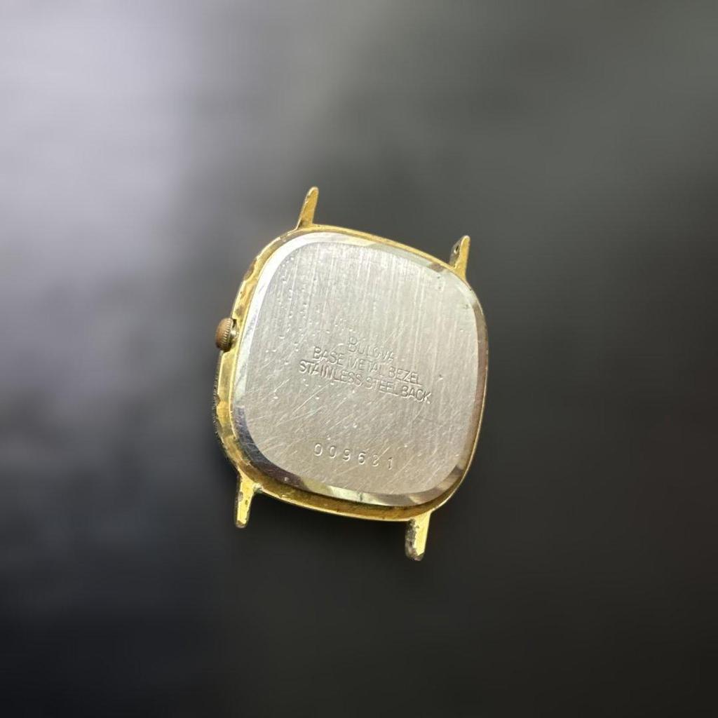 Used BULOVA Quartz Watch Body Gold Color Men's
