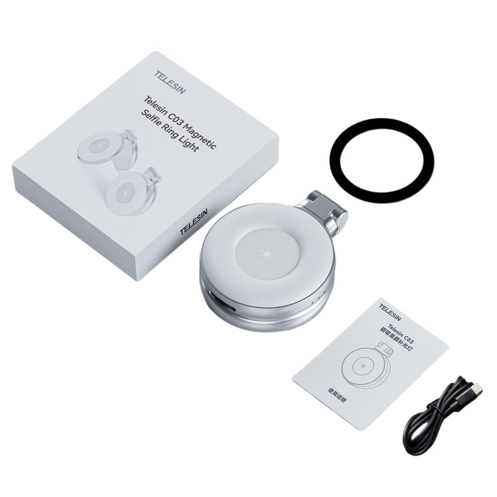 Magnetic Selfie Light Foldablbe LED Fill Light for Phone Selfie Ring Light 2700K 5600K 7500K Dimmable Built In Battery