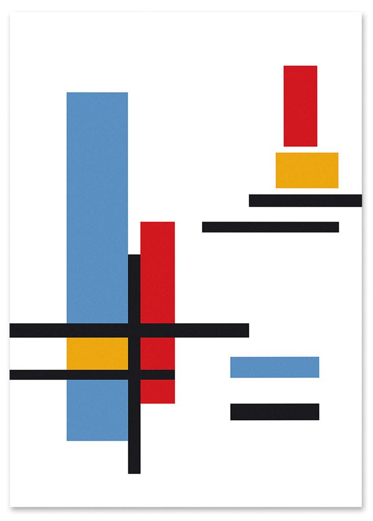 Poster Mondrian Geometry