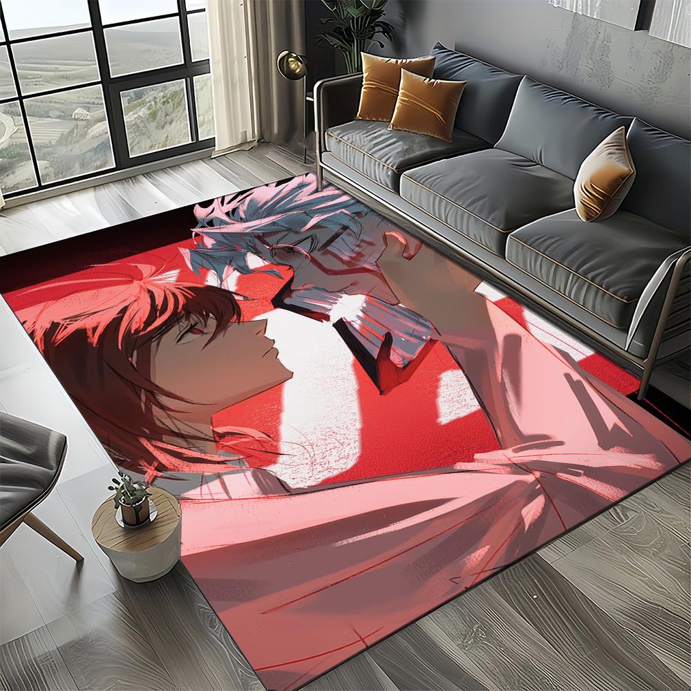 3D DAN DA DAN Anime Cartoon Teppich für Wohnzimmer Schlafzimmer Zuhause Sofa Dekoration, Kinder Spiel Rutschfeste Bodenmatte Geschenk