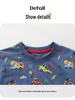 Summer Kids' Short-Sleeve T-Shirt with Construction Vehicle Print - European/American Style