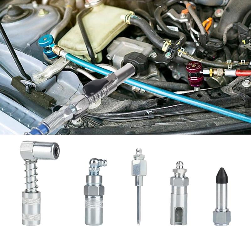 Fettmundstück mit flexiblem Verlängerungsschlauchadapter Fettpresse Schmiernippel für alle Arten von Fett