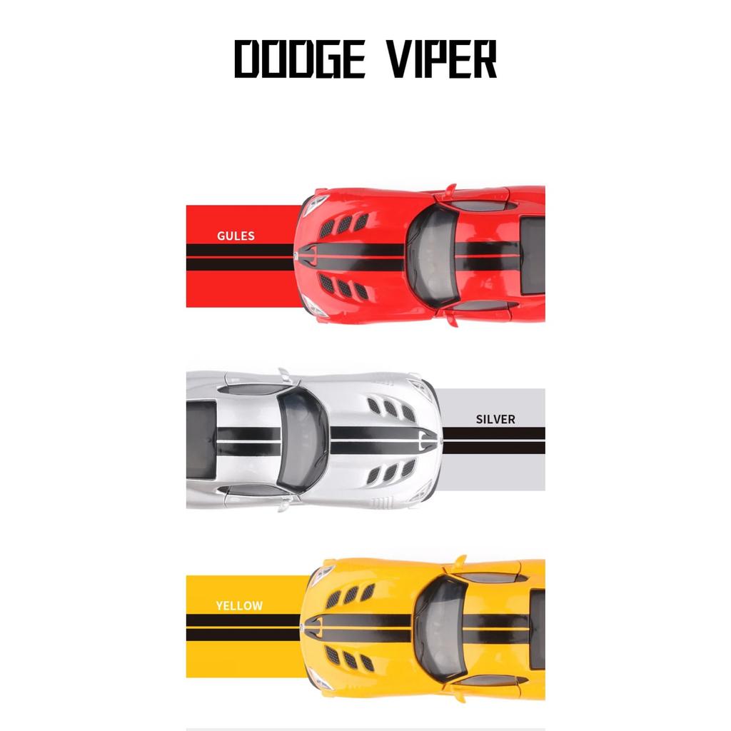 1/32 Dodge Viper ACR SRT Alloy Sports Car Model Diecasts Metal Toy Vehicles Car Model Simulation Sound and Light Childrens Gifts